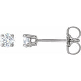 14K White 1/6 CTW Natural Diamond Stud Earrings
